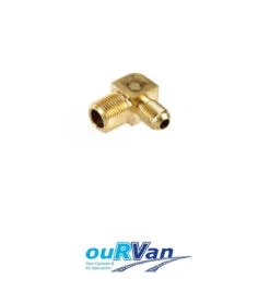 GAS TF8 ELBOW M-SAE-5/16 TO M-BSP-1/4 CAMEC CARAVAN RV 003989