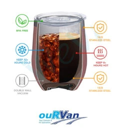 INSULATED KEEP CUP CARAVAN RV 0247 -Cheap OURVANRV Store 0247 INSULATEDCUPBLUE 03