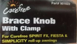 CAREFREE AWNING BRACE LOCKING KNOB WITH BACKING NUT 200-34120 CARAVAN RV -Cheap OURVANRV Store 112090216935 7