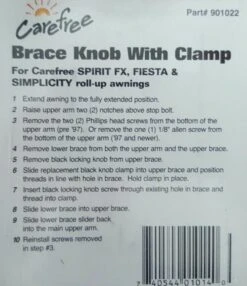 1 X CAREFREE AWNING BRACE LOCKING KNOB WITH BACKING NUT 200-34120 CARAVAN RV -Cheap OURVANRV Store 112090216935 8 15e4ff6a 009a 4df0 a4d0 02a81864b1e6