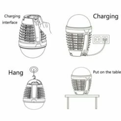 RECHARGEABLE PORTABLE MOSQUITO MOZZIE KILLER BULB BUG ZAPPER LANTERN LIGHT CARAVAN -Cheap OURVANRV Store 12 200fe29c c0ec 477d b659 0e4d8f7f4d66