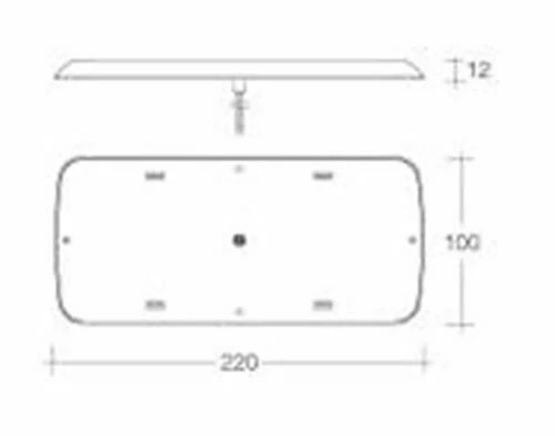 NARVA CARAVAN INTERIOR LED LIGHT 87512 RECTANGULAR CEILING SURFACE MOUNT 9-33V 3 NARVA CARAVAN INTERIOR LED LIGHT 87512 RECTANGULAR CEILING SURFACE MOUNT 9-33V - Image 3
