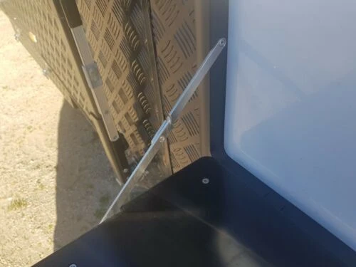 BLACK CARAVAN PICNIC TABLE 12V LED BUILT IN 800MM X 450MM CAMPER SURFACE MOUNTED RPTB 4 BLACK CARAVAN PICNIC TABLE 12V LED BUILT IN 800MM X 450MM CAMPER SURFACE MOUNTED RPTB - Image 4