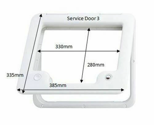 THETFORD SERVICE DOOR 3 BLACK CARAVAN ACCESS HATCH TOILET DOOR 2680527 2 THETFORD SERVICE DOOR 3 BLACK CARAVAN ACCESS HATCH TOILET DOOR 2680527 - Image 2