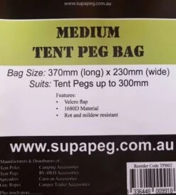 TENT PEG BAG SUPA-PEG SMALL TPB02 MOULD AND MILDEW RESISTANT -Cheap OURVANRV Store 12 82a6d3fe 6308 4d17 8b87 478dd4c4ec02