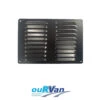 150MM X 220MM FLUTED ALUMINIUM VENT - BLACK