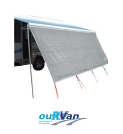 COAST ROLL OUT AWNING SUNSCREEN 13' SHADE WALL 3.4M 200-09032