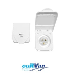 AUSTRALIAN RV EXTERNAL POWER INLET 240V 15AMP 4171 CARAVAN RV MOTORHOME
