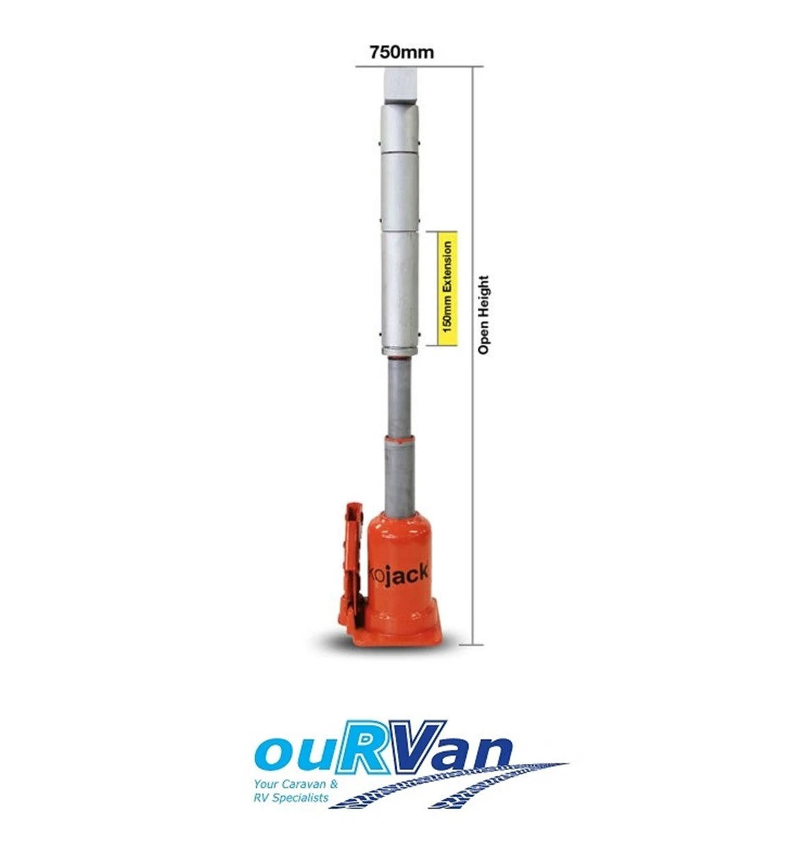 KOJACK 150MM EXTENSION PIECE CARAVAN CAMPER TRAILER KJ4T 450-06059 2 KOJACK 150MM EXTENSION PIECE CARAVAN CAMPER TRAILER KJ4T 450-06059 - Image 2