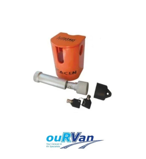 FULLSTOP™ SARACEN HITCH LOCK AUSTRALIAN V2 CARAVAN TRAILER SHL100-2 450-06082 ORANGE -Cheap OURVANRV Store 450 06081 FullStopSaracenHitchCouplingLockCaravanTrailerSHL100