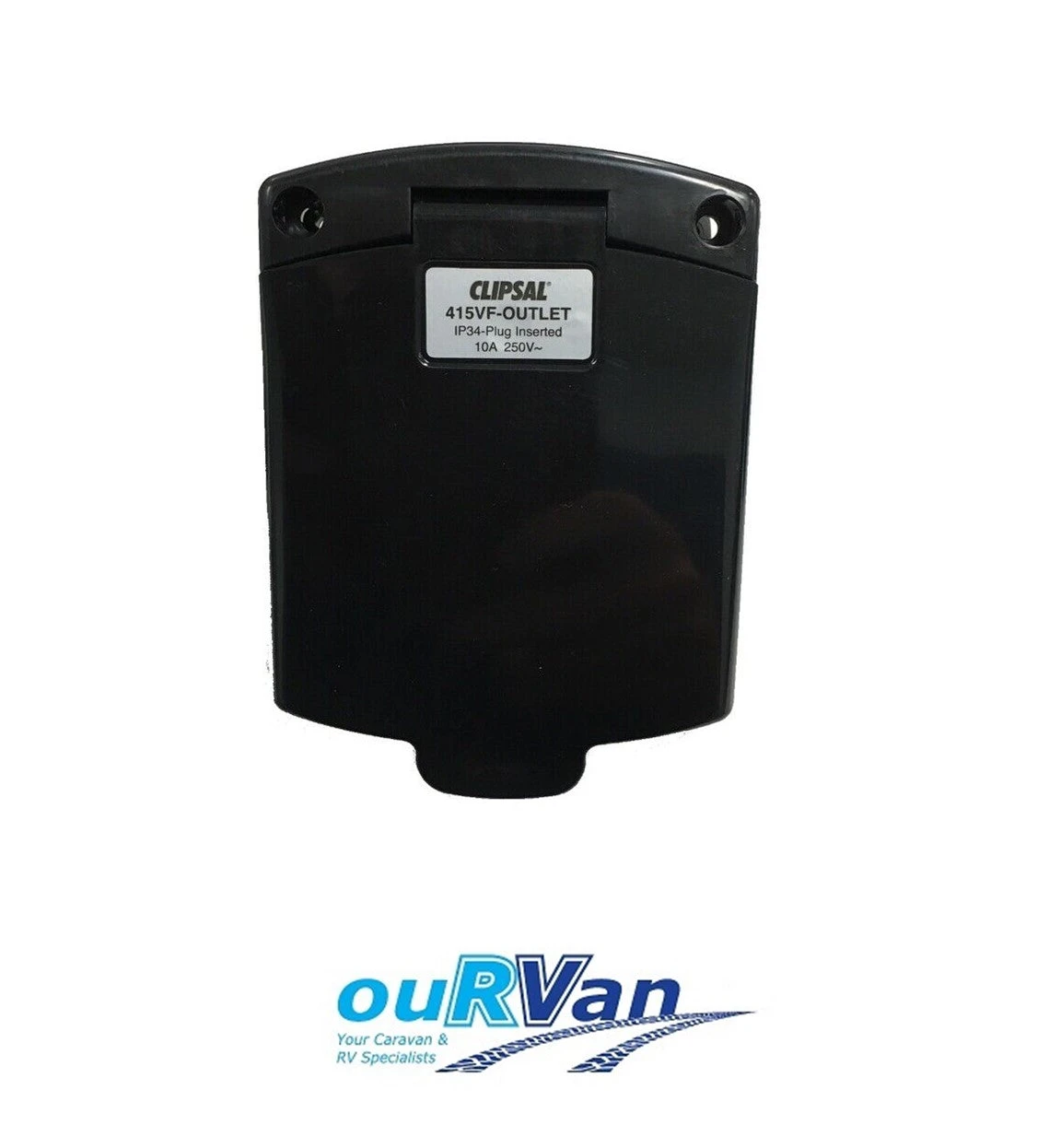 CLIPSAL 240V 10AMP IP34 BLACK POWER OULET CARAVAN 500-03028 1 CLIPSAL 240V 10AMP IP34 BLACK POWER OULET CARAVAN 500-03028