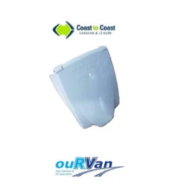 JAYCO 240V 15AMP POWER INLET CMS WHITE JIL15 IP44 NEW STYLE PLUG IN 500-04312