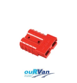 NARVA RED HEAVY DUTY 50 AMP CONNECTOR HOUSING WITH COPPER TERMINALS 57200R