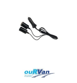 NARVA 81032BL ACCESSORY PLUG WITH EXTENDED LEADS AND TWIN ACCESSORY