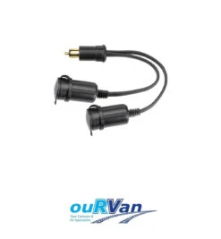 NARVA 81041BL HD MERIT TO TWIN ACCESSORY ADAPTOR CARAVAN ACCESSORIES