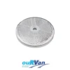 1 X 84010 EQUIVALENT 60mm DIAMETER CLEAR SELF ADHESIVE REFLECTOR