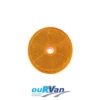 2 PACK NARVA REFLECTOR 60MM AMBER FIXED BOLT 84011BL CARAVAN CAMPER TRAILER RV