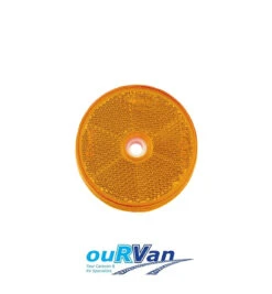 2 PACK NARVA REFLECTOR 60MM AMBER FIXED BOLT 84011BL CARAVAN CAMPER TRAILER RV