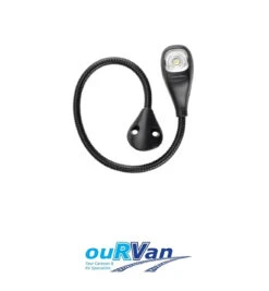 NARVA 87684BL LED MAP READING LIGHT 40CM FLEXIBLE ARM 9-33V CARAVAN RV