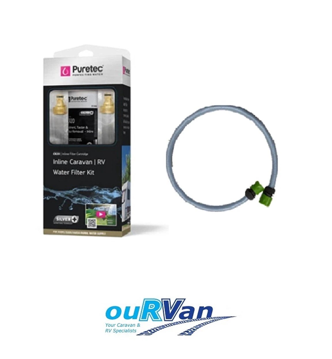 PURETEC IN LINE SILVERPLUS WATER FILTER PLUS 1M CONNECTION HOSE KIT CR20 2 PURETEC IN LINE SILVERPLUS WATER FILTER PLUS 1M CONNECTION HOSE KIT CR20 - Image 2