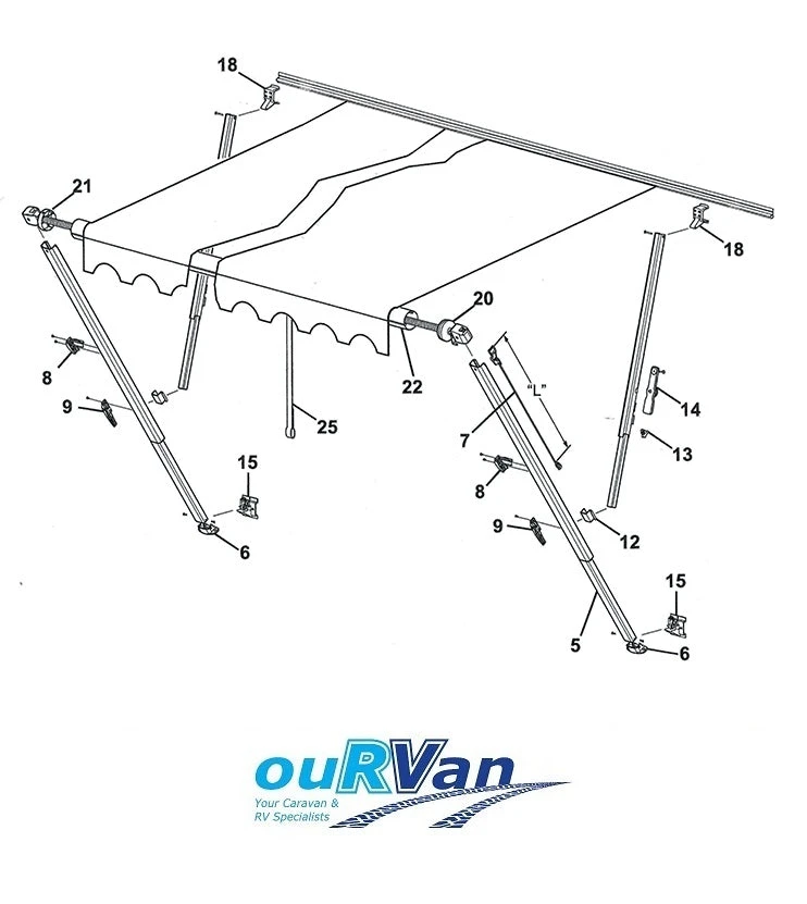 CAREFREE 901015 ROLLOUT AWNING LIFT HANDLE BLACK 200-34204 2 CAREFREE 901015 ROLLOUT AWNING LIFT HANDLE BLACK 200-34204 - Image 2