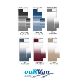 CAREFREE 11FT BURGUNDY SHADE FADE ROLL OUT AWNING (NO ARMS). FF116A00HM 6 CAREFREE 11FT BURGUNDY SHADE FADE ROLL OUT AWNING (NO ARMS). FF116A00HM -Cheap OURVANRV Store Carefreeawningcolourchart