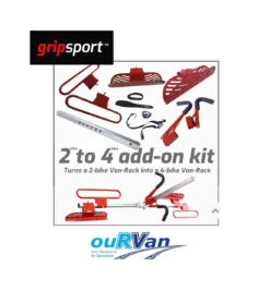 GripSport Add-on Kit For Van-rack 2 Bike To 4 Bike GSR167