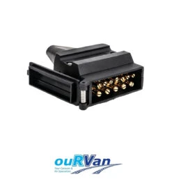 12 PIN PLUG MALE TO 7 PIN FLAT SOCKET FEMALE ADAPTOR RV00020 -Cheap OURVANRV Store RV00020 12pinmaleto7pinfemale 02