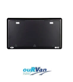 BLACK CARAVAN PICNIC TABLE 12V LED BUILT IN 800MM X 450MM CAMPER SURFACE MOUNTED RPTB