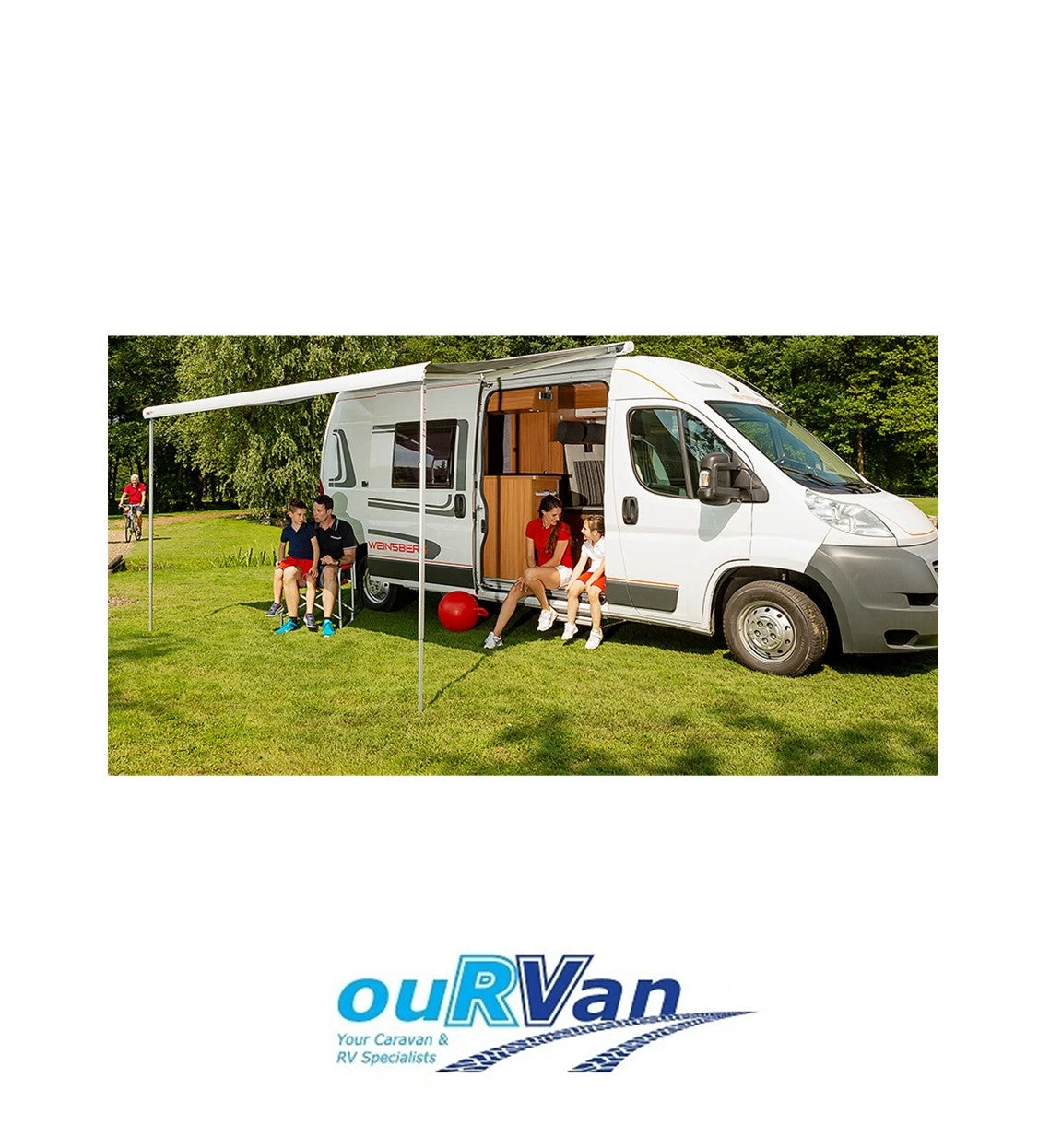 Fiamma F80 S Awning Polar White 3.4m, Royal Grey 2 Fiamma F80 S Awning Polar White 3.4m, Royal Grey - Image 2